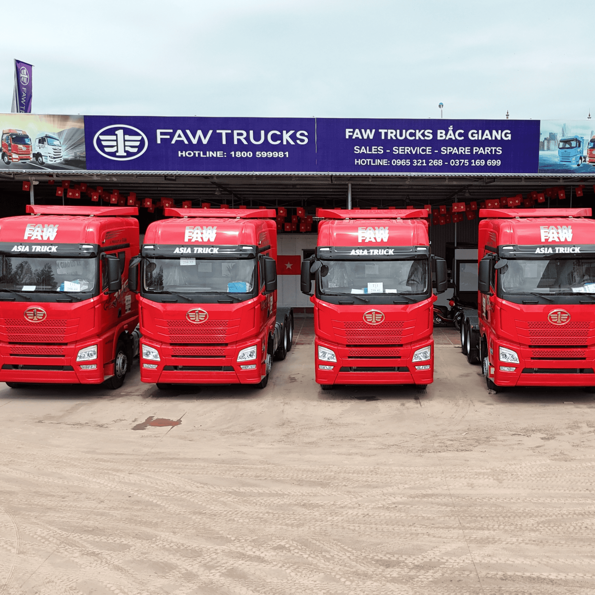 Nâng Tầm Vận Tải Cùng ASIA: Khám Phá Đầu Kéo FAW, HOWO & Rơ Moóc Đa Dụng